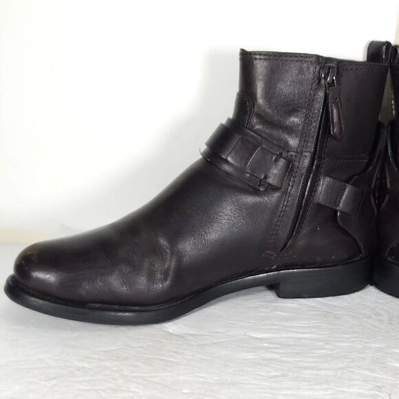 Tory Burch Women's Derby US 6M Brown Leather Flat Ankl Chelsea Bootie Boots - Picture 7 of 15